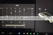 特斯拉音乐音调设置-特斯拉的音频设置在哪里