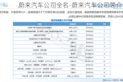 蔚来汽车公司全名-蔚来汽车公司简介概况