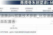 比亚迪唐dmi预售技术参数_比亚迪唐dmi冠军版配置表