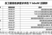 特斯拉电池电量多少度-特斯拉的电池电量