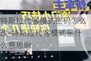 特斯拉代客模式密码怎么改-特斯拉代客模式是什么意思啊