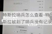 特斯拉哨兵怎么查看-特斯拉被划了哨兵没有记录