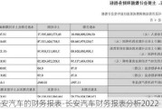 长安汽车的财务报表-长安汽车财务报表分析2022