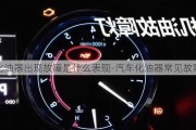 化油器出现故障是什么表现-汽车化油器常见故障