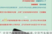 北京汽车摇号中签概率-北京汽车摇号中签概率提高