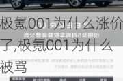 极氪001为什么涨价了,极氪001为什么被骂