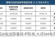 大众ID4电池容量技术标准,大众id4电池容量