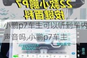 小鹏p7车主可以听到车内声音吗,小鹏p7车主