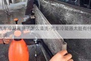 汽车冷凝器脏了怎么清洗-汽车冷凝器太脏有什么影响