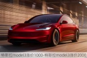 特斯拉model3涨价1000-特斯拉model3涨价2000