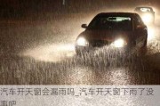 汽车开天窗会漏雨吗_汽车开天窗下雨了没事吧