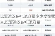 比亚迪汉ev电池容量多少度在哪查,比亚迪汉ev电池容量