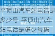 平顶山汽车站电话是多少号-平顶山汽车站电话是多少号码