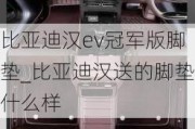 比亚迪汉ev冠军版脚垫_比亚迪汉送的脚垫什么样