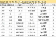 新能源汽车车价-新能源汽车车价格