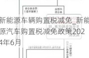 新能源车辆购置税减免_新能源汽车购置税减免政策2024年6月