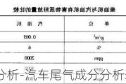 汽车尾气成分分析-汽车尾气成分分析表