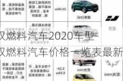 双燃料汽车2020车型-双燃料汽车价格一览表最新