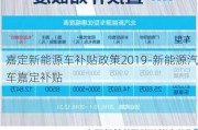 嘉定新能源车补贴政策2019-新能源汽车嘉定补贴