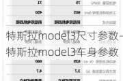 特斯拉model3尺寸参数-特斯拉model3车身参数