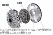 汽车空调电磁离合器间隙调整-汽车空调电磁离合器和变速器中的离合器有何区别?