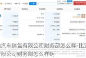 比亚迪汽车销售有限公司财务部怎么样-比亚迪汽车销售有限公司财务部怎么样啊