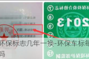 汽车环保标志几年一换-环保车标每年更换吗