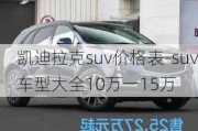 凯迪拉克suv价格表-suv车型大全10万一15万