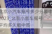 北京小汽车摇号多少分能中2023_北京小客车摇号平均多久能中签