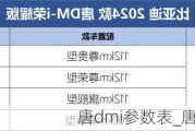 唐dmi参数表_唐dm参数配置