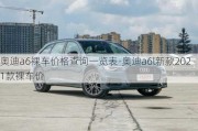 奥迪a6裸车价格查询一览表-奥迪a6l新款2021款裸车价