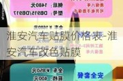 淮安汽车贴膜价格表-淮安汽车改色贴膜