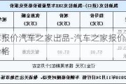 汽车报价汽车之家出品-汽车之家报价大全的价格