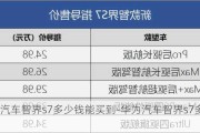 华为汽车智界s7多少钱能买到-华为汽车智界s7多少钱