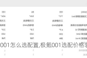 极氪001怎么选配置,极氪001选配价格表一览表