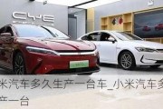 小米汽车多久生产一台车_小米汽车多久生产一台