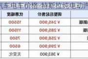 特斯拉汽车电车价格-特斯拉纯电动汽车价格多少