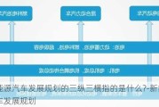 新能源汽车发展规划的三纵三横指的是什么?-新能源汽车发展规划