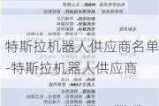 特斯拉机器人供应商名单-特斯拉机器人供应商