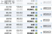 海阳到上海火车时刻表-海阳到上海汽车