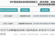 新能源汽车购置税政策门槛再提高-新能源汽车购置税新规