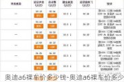 奥迪a6裸车价多少钱-奥迪a6裸车价多少钱