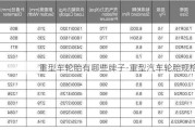 重型车轮胎有哪些牌子-重型汽车轮胎规格