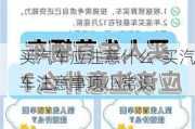 买汽车应注意什么-买汽车注意事项小常识