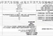 上海太平洋汽车保险_上海太平洋汽车保险电话号码