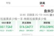 特斯拉股票多少钱一手-特斯拉股票多少钱