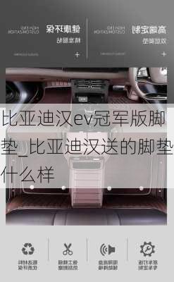 比亚迪汉ev冠军版脚垫_比亚迪汉送的脚垫什么样