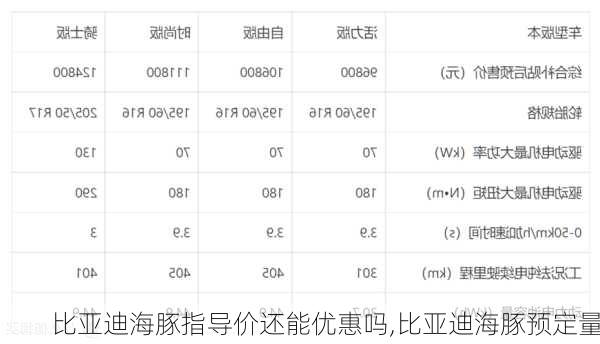 比亚迪海豚指导价还能优惠吗,比亚迪海豚预定量