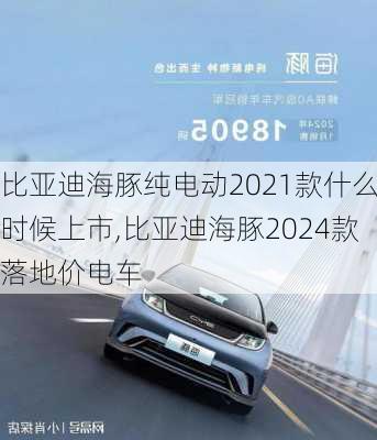 比亚迪海豚纯电动2021款什么时候上市,比亚迪海豚2024款落地价电车