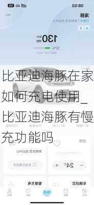 比亚迪海豚在家如何充电使用_比亚迪海豚有慢充功能吗